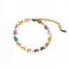 bracelet papillons émail coloré
