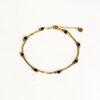 bracelet de cheville double chaine