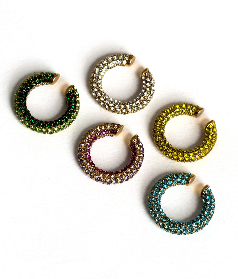 bague d'oreille strass