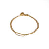 bracelet de cheville double chaine