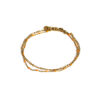 bracelet de cheville double chaine