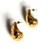 Boucles d'oreilles goutte martelées