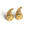Boucles d'oreilles goutte tissées