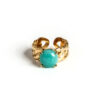 Bague maille amazonite