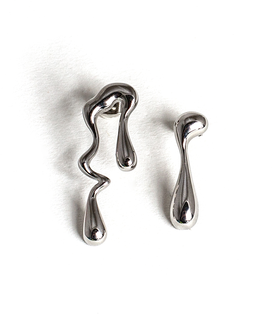 boucles d'oreilles liquide