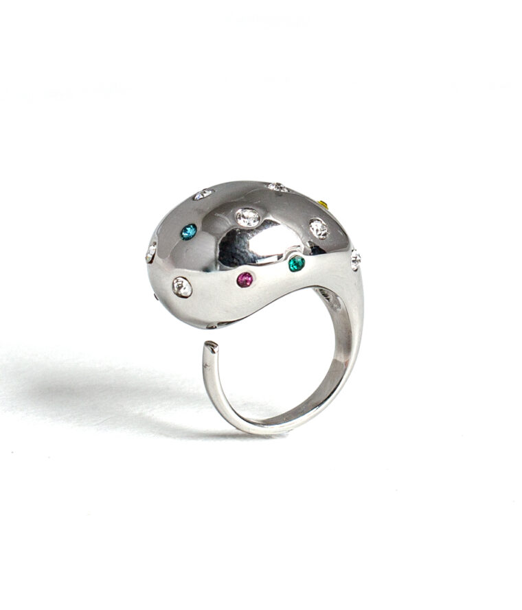 bague drop argent