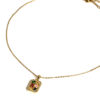 Collier pendentif strass colorés